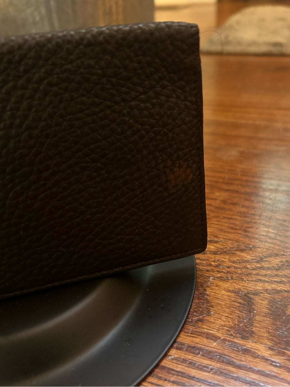 Authentic Fendi Selleria Black Pebbled Leather Checkbook Wallet Long Bifold COA - Picture 4 of 12
